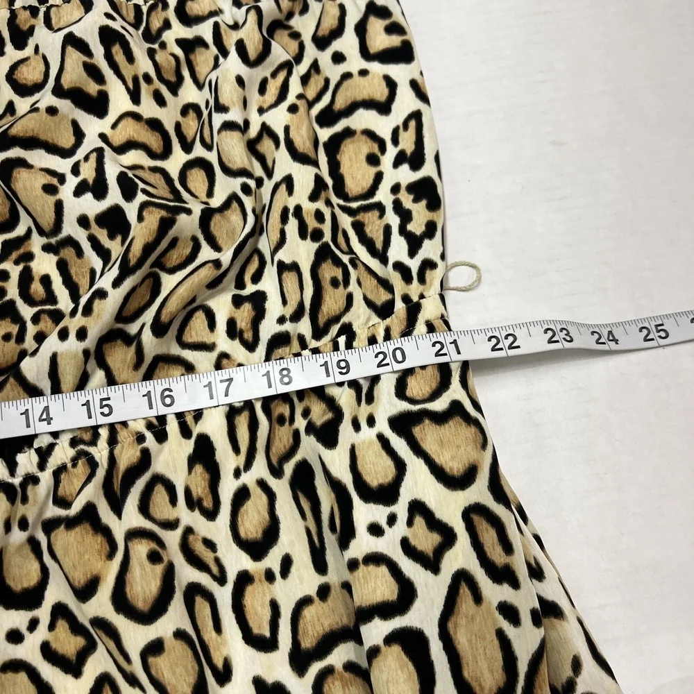 Lane Bryant Dress Leopard Print Womens 22/24 Strapless Tiered Midi‎ - Picture 3 of 8